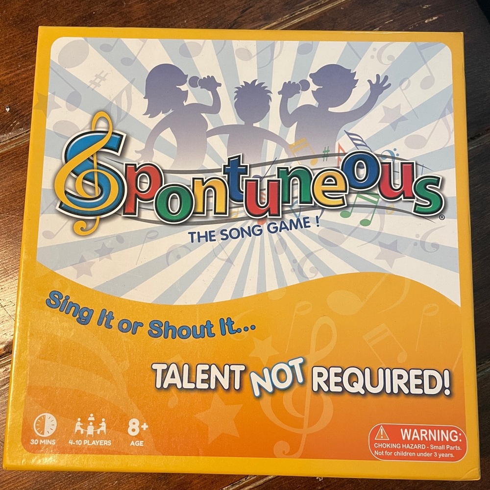 Spontaneous Sing it or Shout it Lyrics Board Game